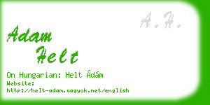 adam helt business card
